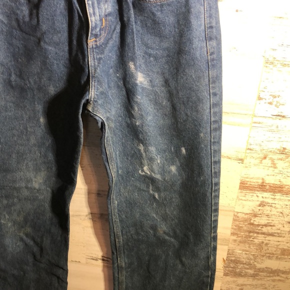 Mens Carhartt blue jeans traditional fit size 32x34 cowboy/work jeans comfy - Picture 5 of 7